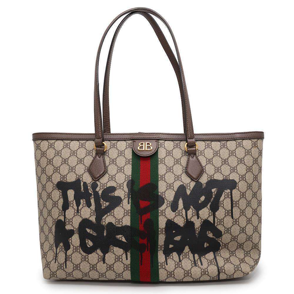 Balenciaga tote GUCCI The Hacker Project graffiti